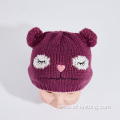 jacquard embroidered knitted hat for baby